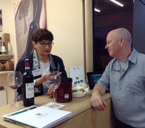 Gerard en Agnes van Uccelliera Vinitaly 2014