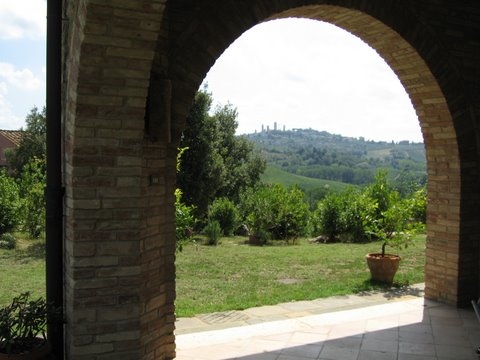 Vergezicht op San Gimignano 2012