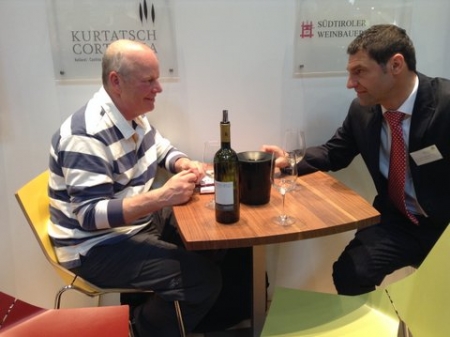 Prowein 2014, Gerard Mulders en Paul Tauferer van Kellerei Kurtatsch
